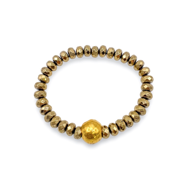 Rolling Away Bracelet  – Gold Hematite | Virtue