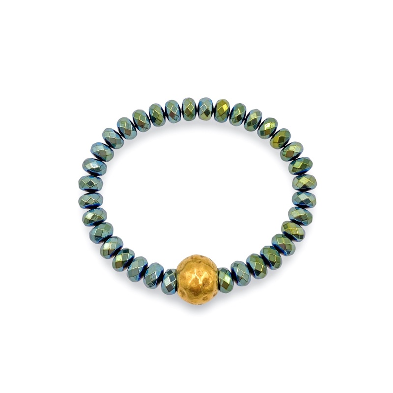 Rolling Away Bracelet- Spruce Hematite | Virtue