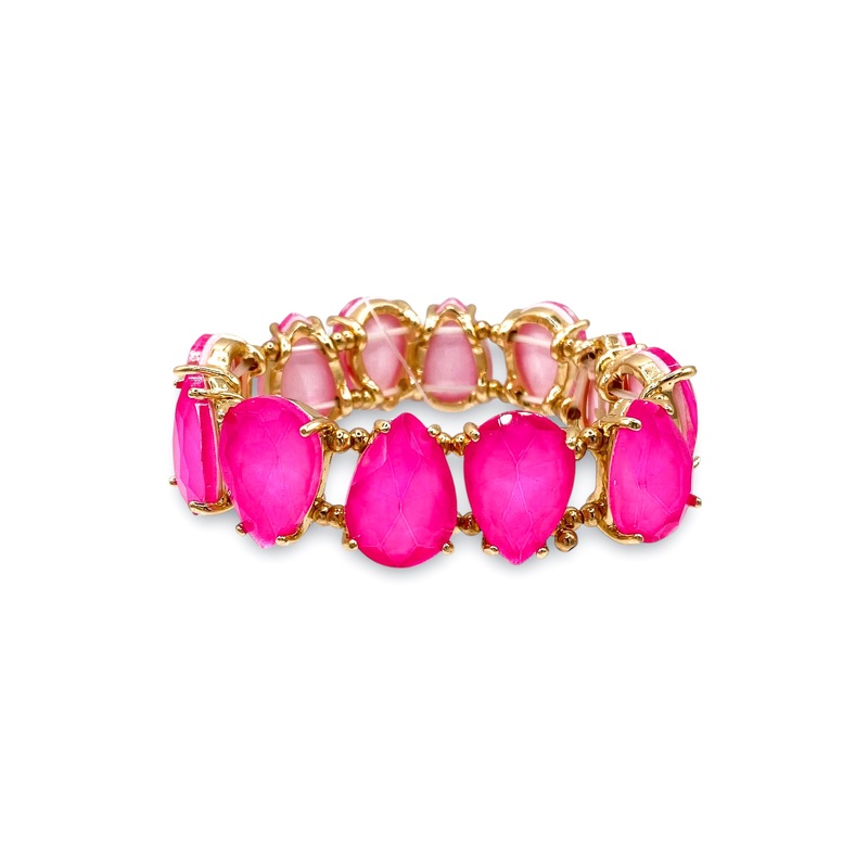 Bold Enough Bracelet|Neon Fuchsia