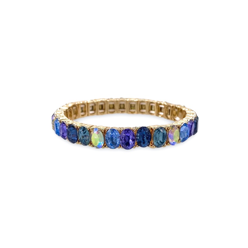 Forever and Always Blue Stretch Bracelet
