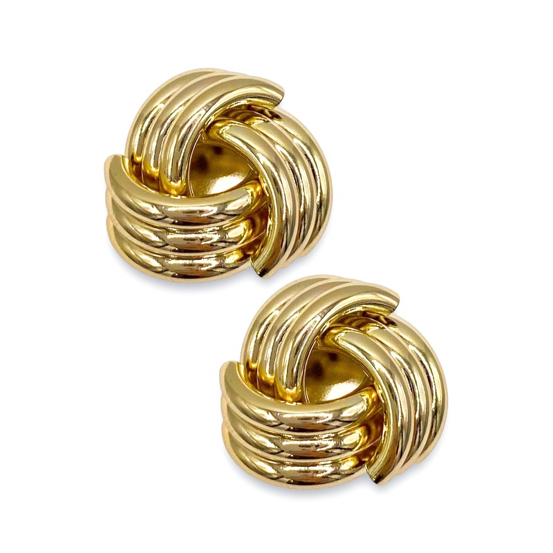 Knot Of Fortune Earrings – Gold | Treasure Jewels – FINAL SALE