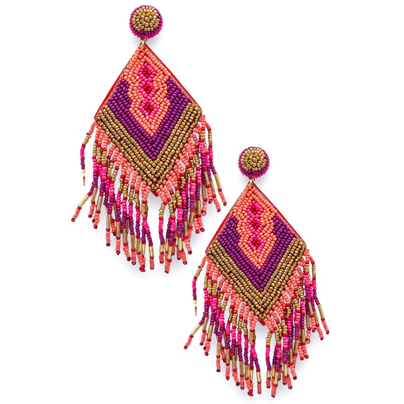 Wild West Tassel Earrings – Red – FINAL SALE