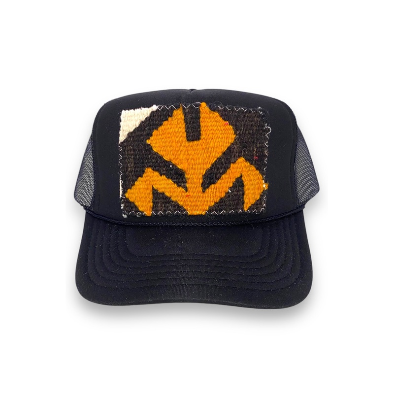 Kilim Trucker Hat – Black 268