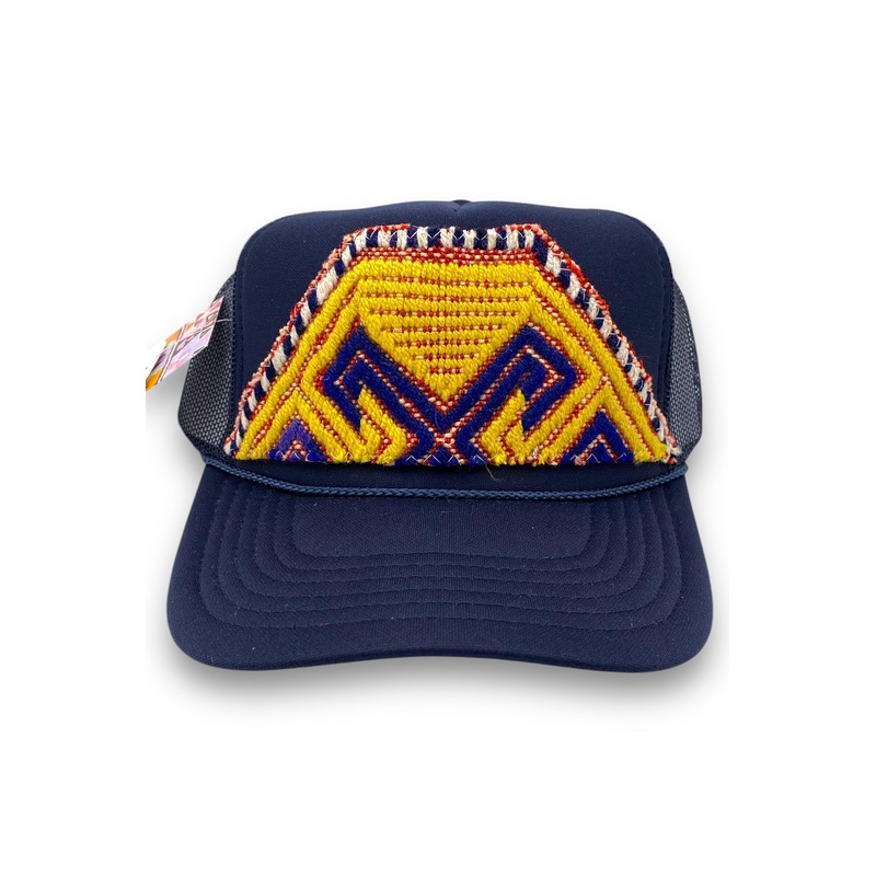 Kilim Trucker Hat – Navy 196