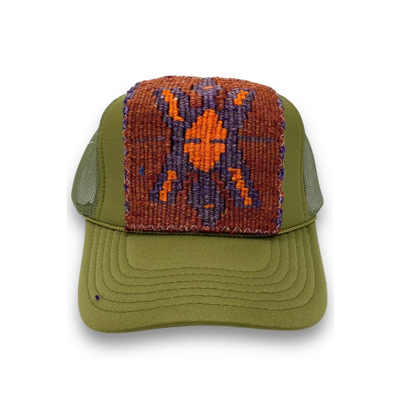 Kilim Trucker Hat – Olive 41