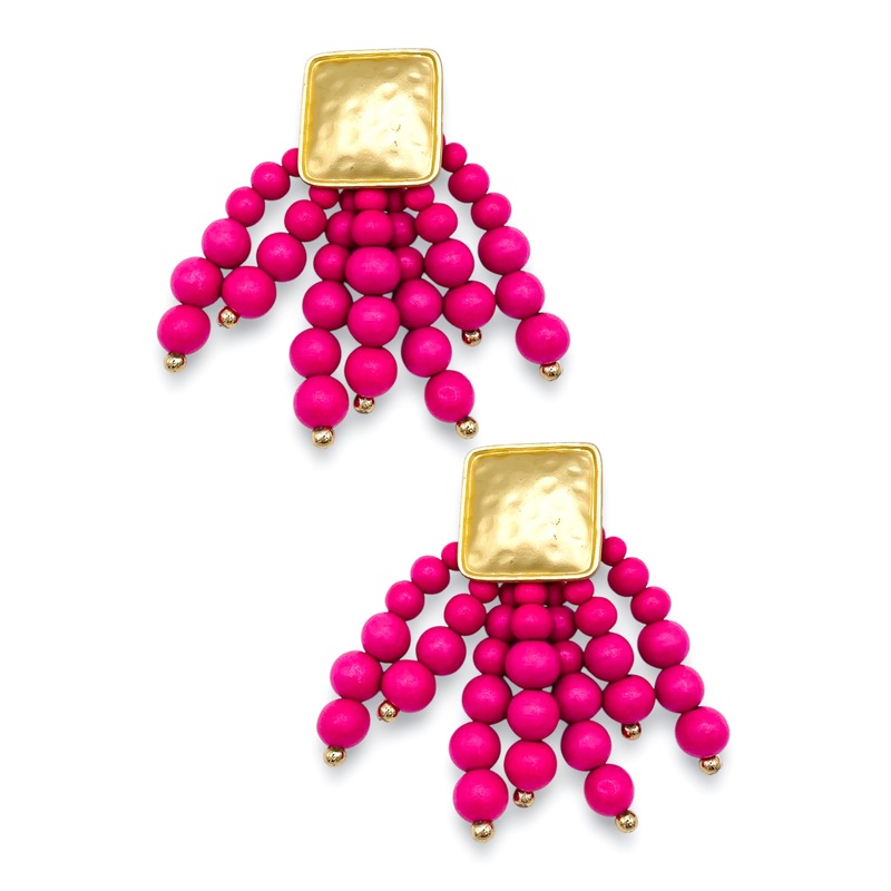 Spark In Your Life Earring – Fuchsia – FINAL SALE