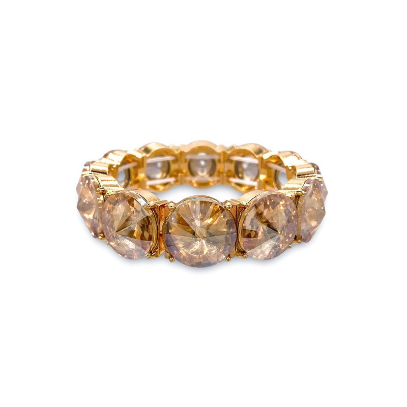 The Rachael Bracelet – Taupe|Taupe/Gold