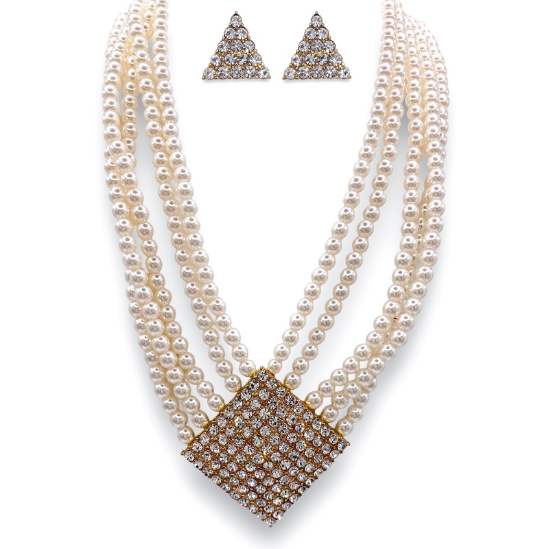 The Reign Necklace|Gold/Cream
