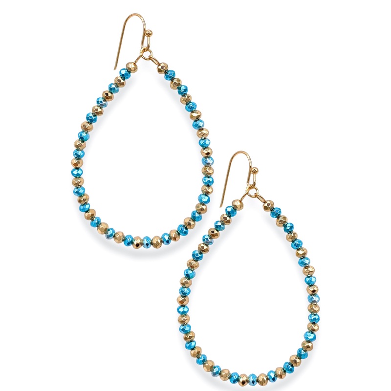Turning Pages Earrings|Turquoise