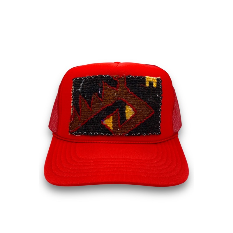 Kilim Trucker Hat – Red 187