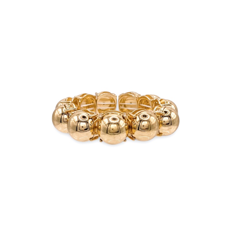 Half The Way Gold Stretch Bracelet