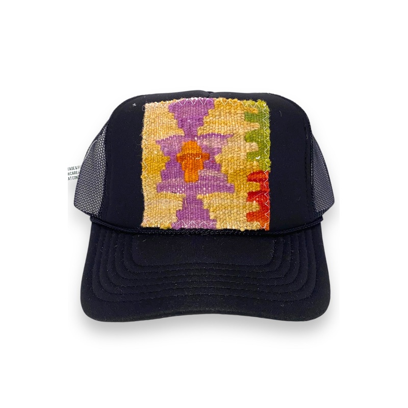 Kilim Trucker Hat – Black 307