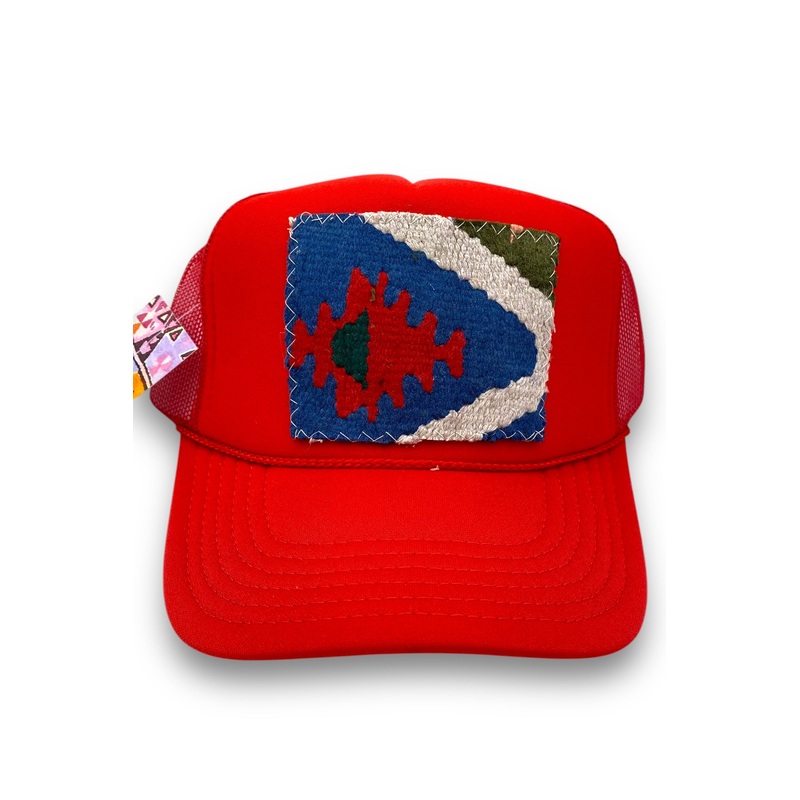 Kilim Trucker Hat – Red 168 – FINAL SALE