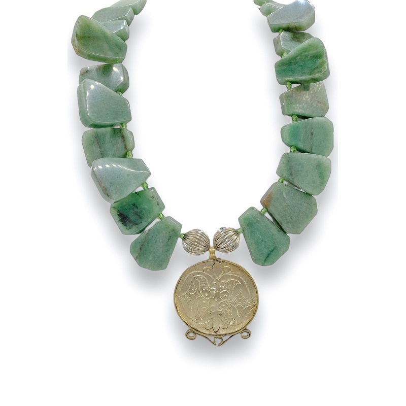 Made In The Deep South 1960s Hazara Pendant 1960s Jade Necklace