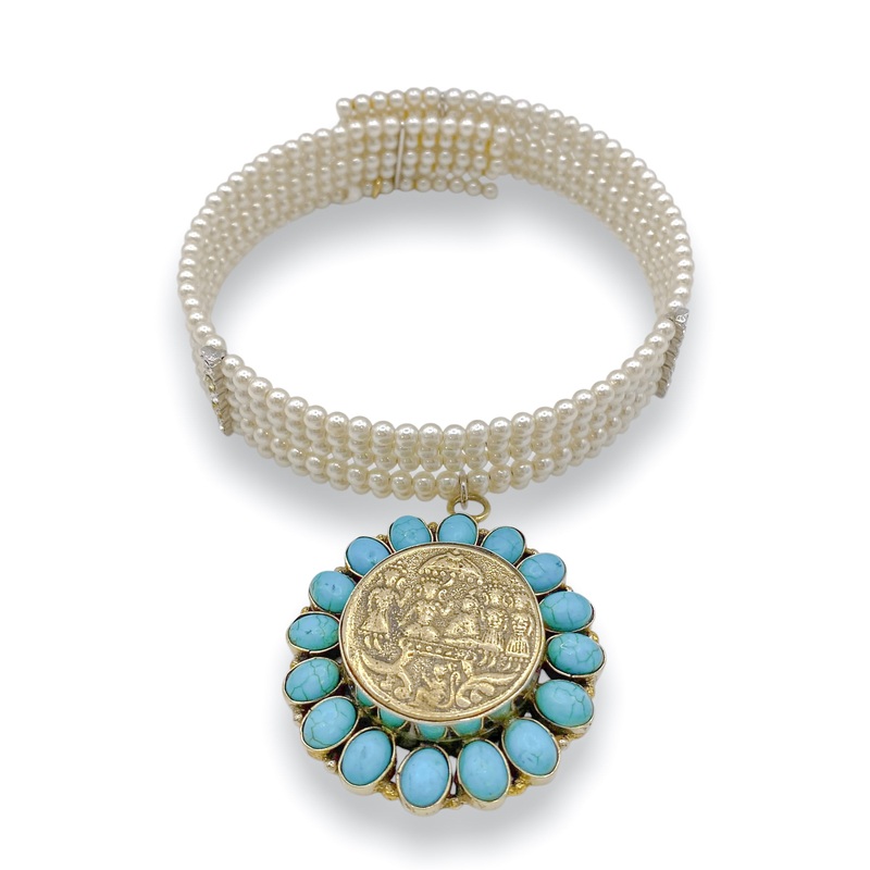 Made In the Deep South 1960s Turquoise 1960s Necklace