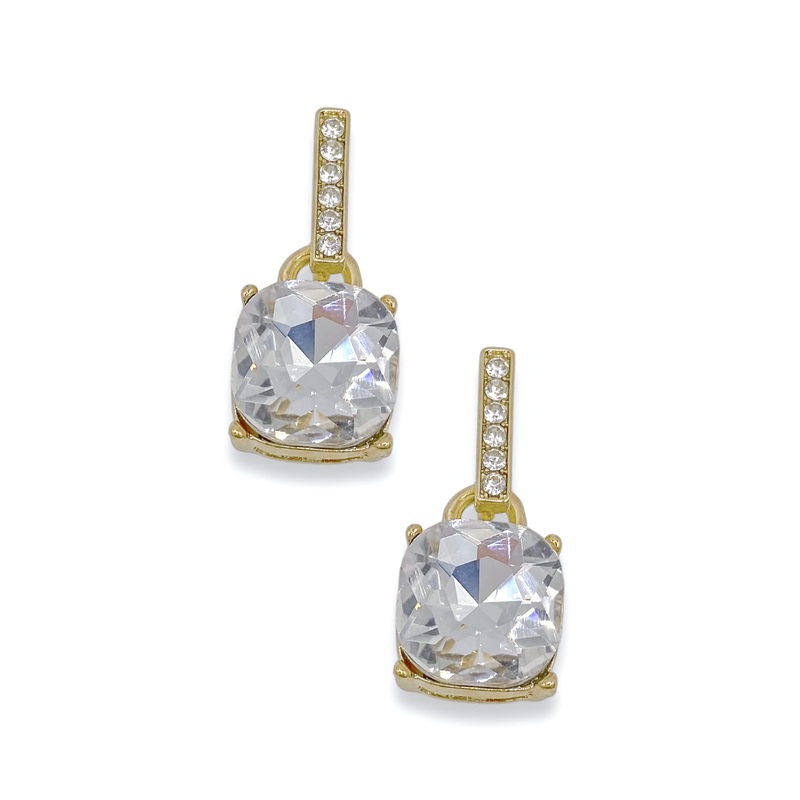 FINAL SALE Far From The Truth Clear Earrings