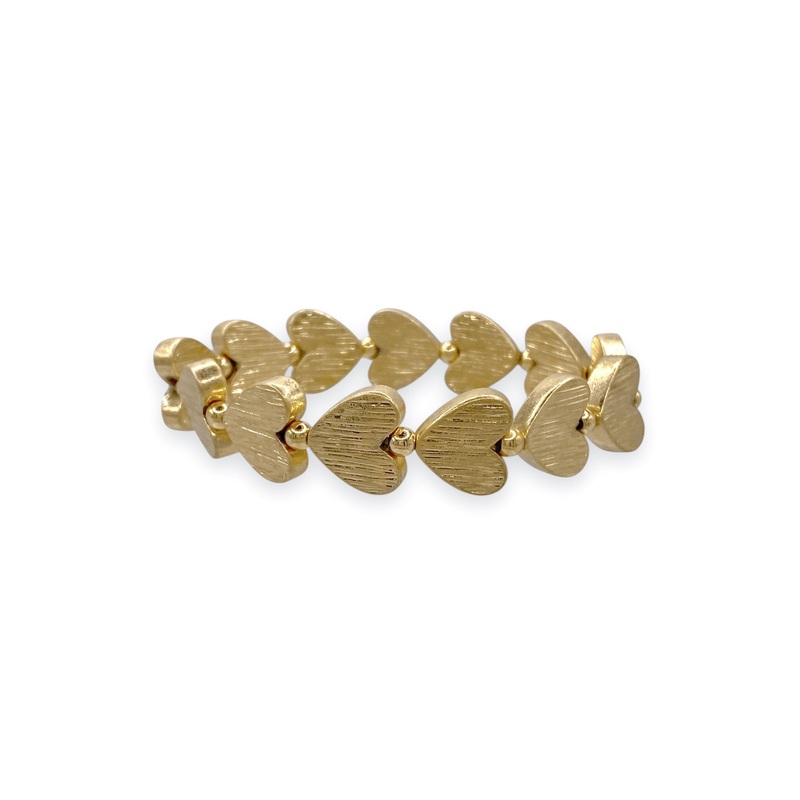 Heart Of Gold Stretch Bracelet