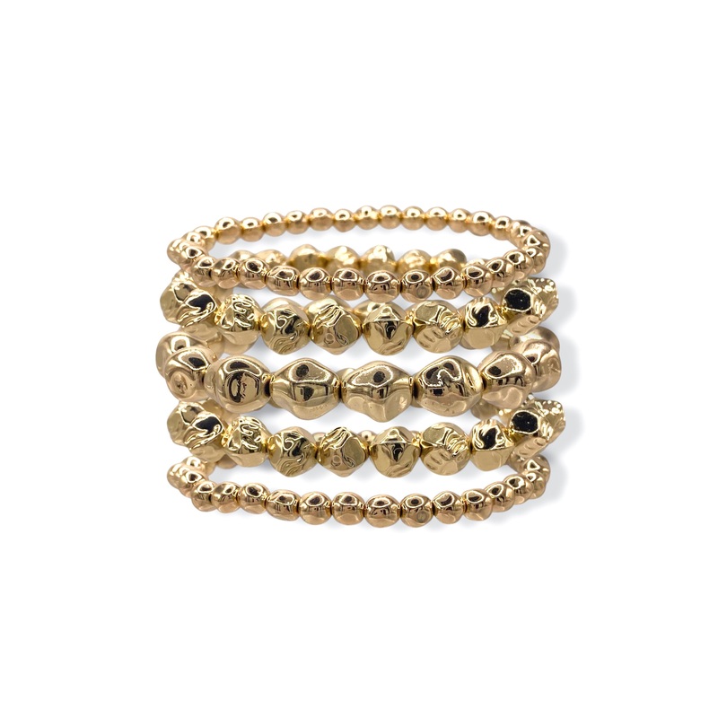 So Golden Stretch Bracelet Set