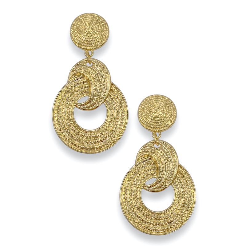 Straight To The Point Gold Earring