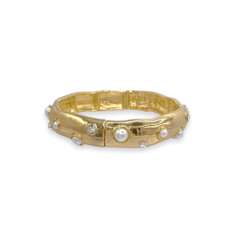 Time Will Tell Gold Bangle Bracelet