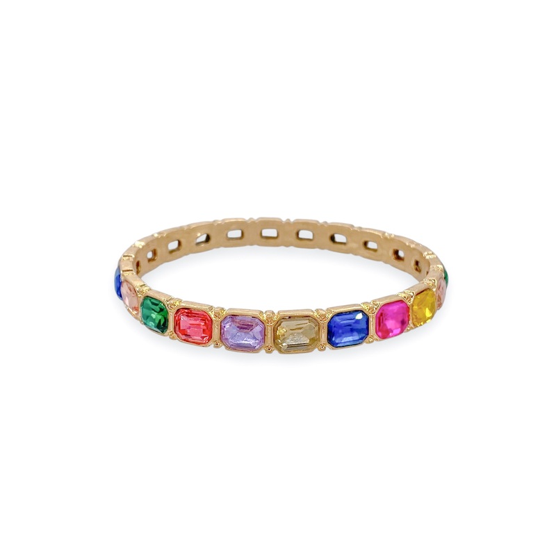 True Colors Bangle Bracelet|Multi/WG