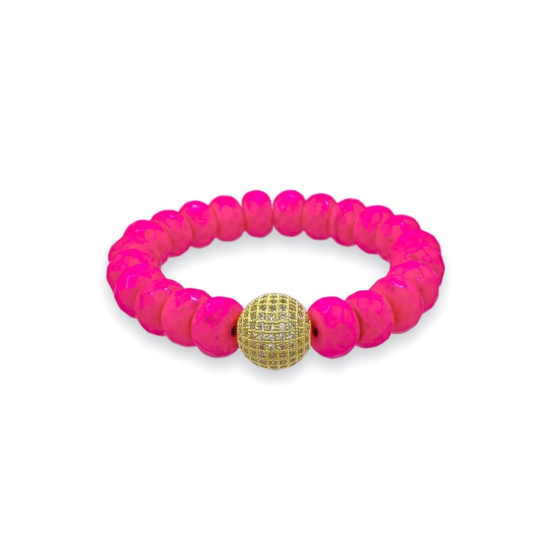Virtue Better Times Hot Pink Beaded Bracelet – FINAL SALE