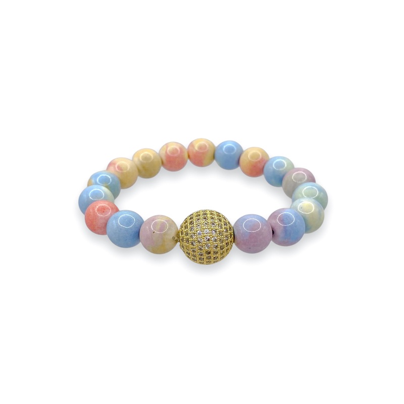 Virtue Brave Enough Cotton Candy Beaded Bracelet
