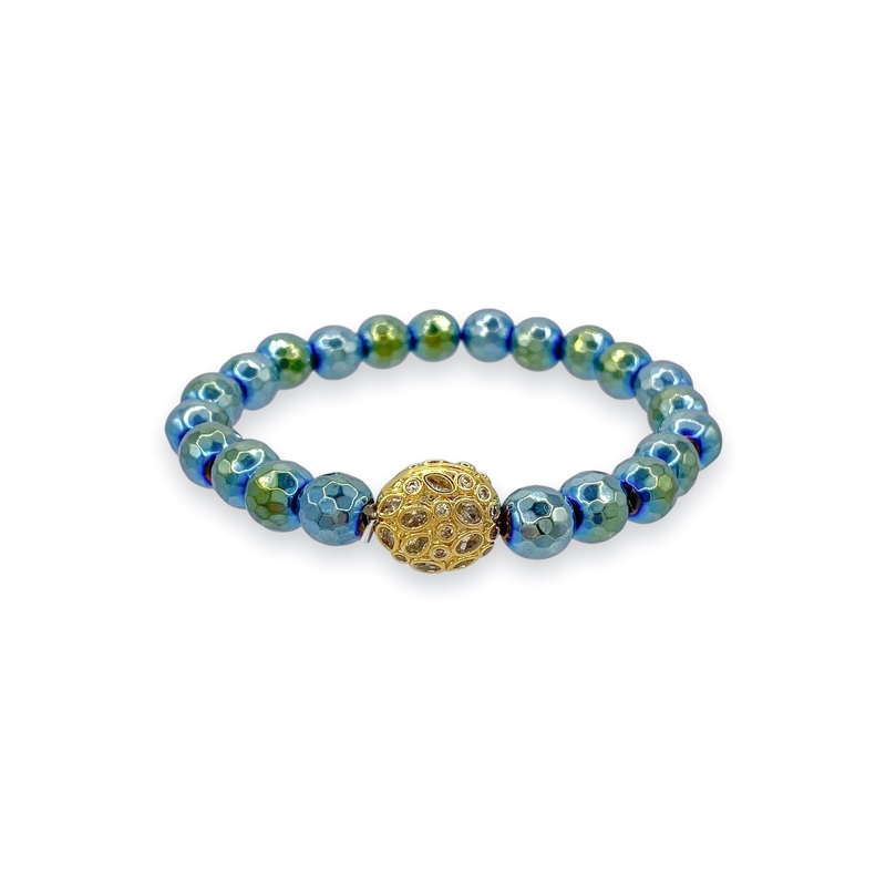 Virtue The Countess Spruce Hematite Luxe Faberge Bracelet – FINAL SALE