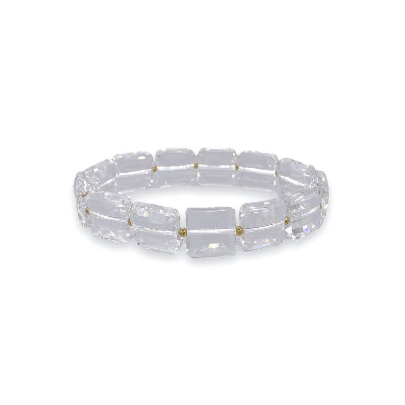 You Should Be Here Clear Beaded Bracelet