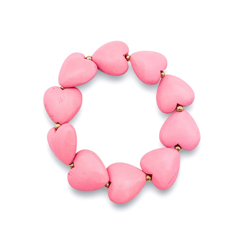 Taking My Heart Bracelet|Dusty Pink