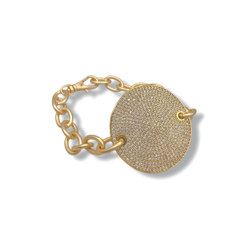 Virtue Caleb Cable Chain Disc Bracelet