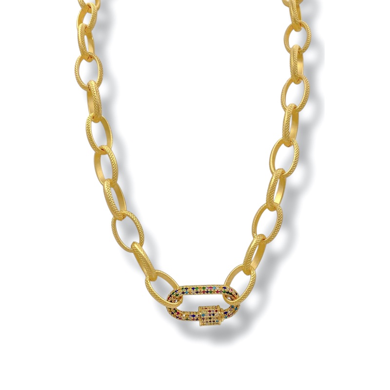 Virtue Erin Carabiner Clasp Necklace