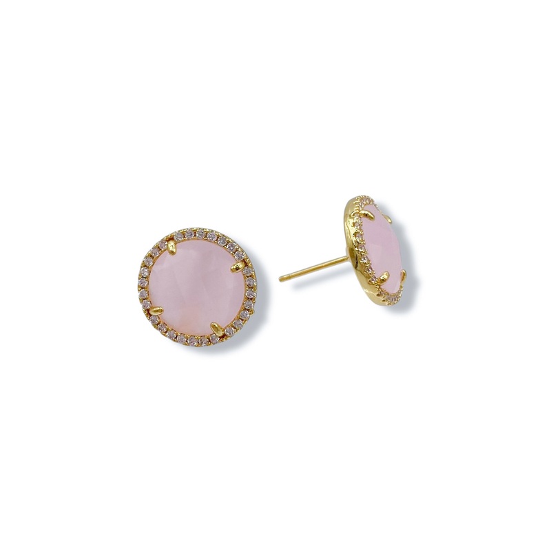 Virtue Kikki Blush Stud Earrings *Final Sale*