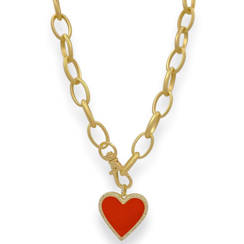 Virtue Lots Of Love Red Heart Necklace