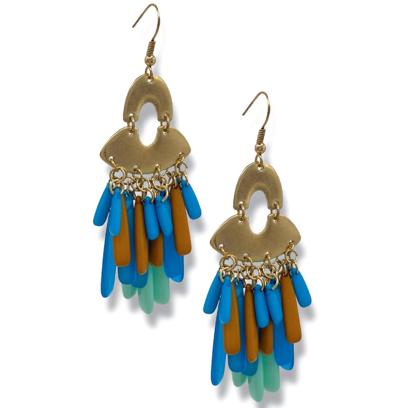 Just A Minute Acrylic Tassel Earrings *Final Sale*