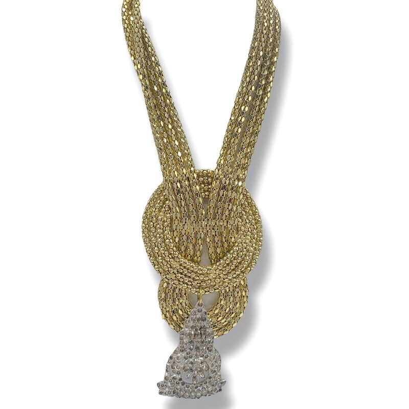 Made In the Deep SOuth 1970s Dress Clip 1960s Necklace