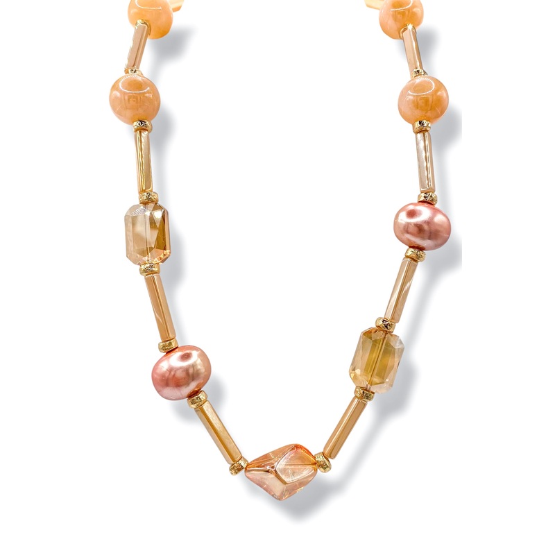 Marley Multi Shape Station & Bar Necklace