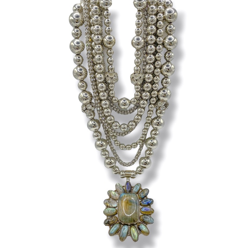 Made In The Deep South 1970s Labradorite 1970s Necklace