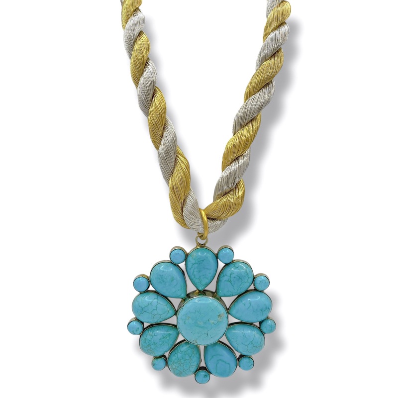 Made In The Deep South 1970s Turquoise 1970s Necklace