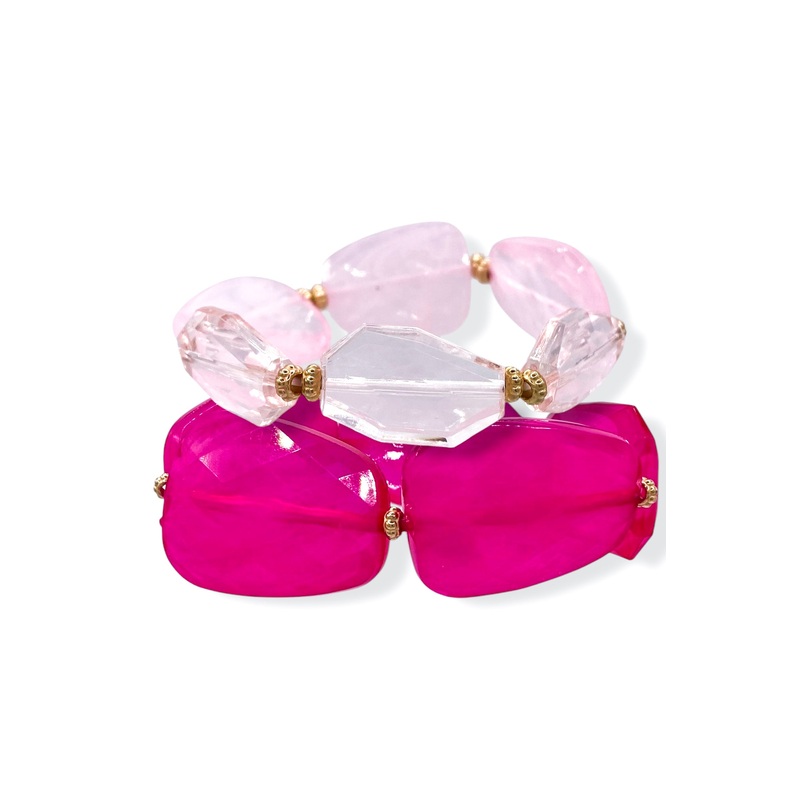 Finding The Way Acrylic Beaded Bracelet Set