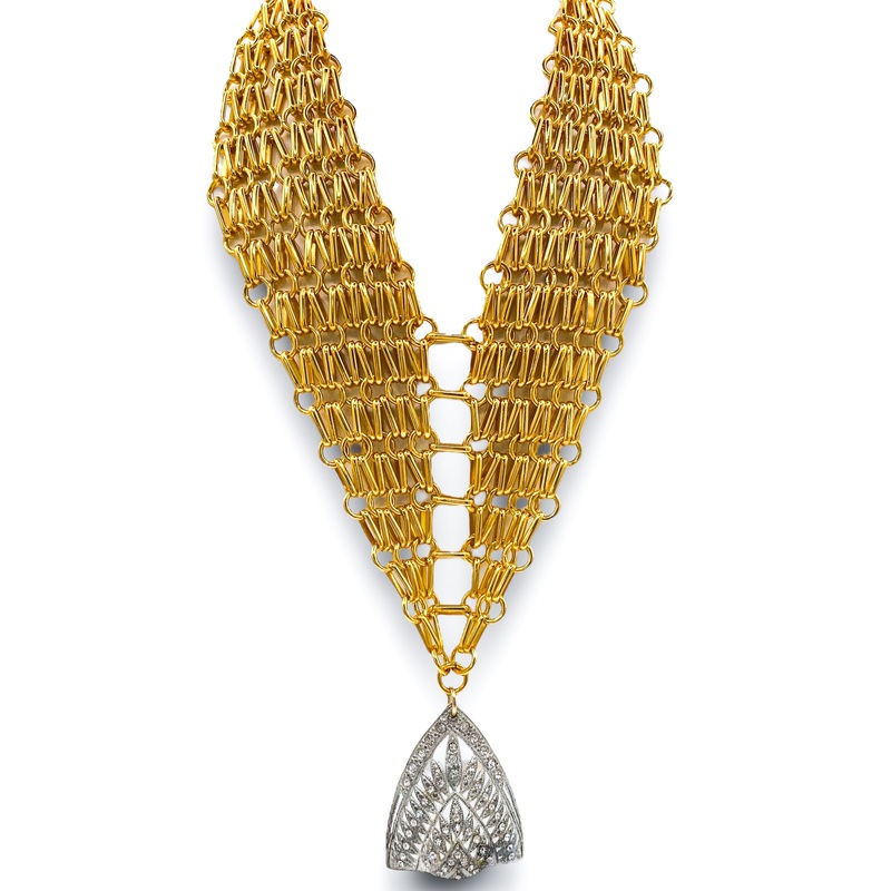 Made In The Deep South 1920 Fur Clip 1970s Necklace