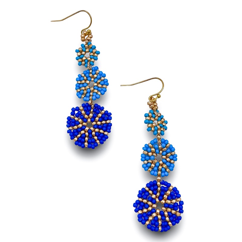 Round of Applause Earrings – Blue – FINAL SALE