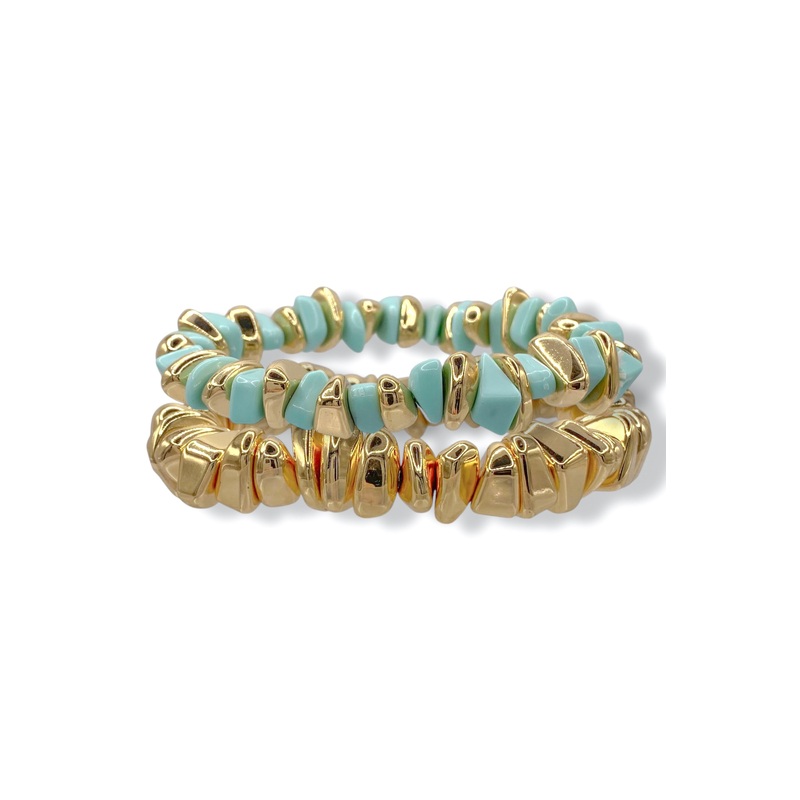 Straight To The Point Mint Green Beaded Bracelet Set – FINAL SALE