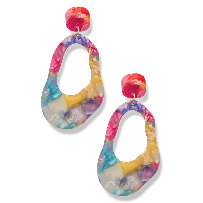 To The Core Acrylic Earrings *Final Sale*