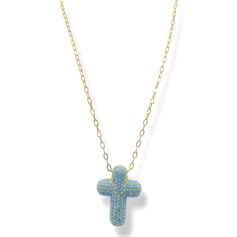 Treasure Jewels Faithful Glow Turquoise Necklace