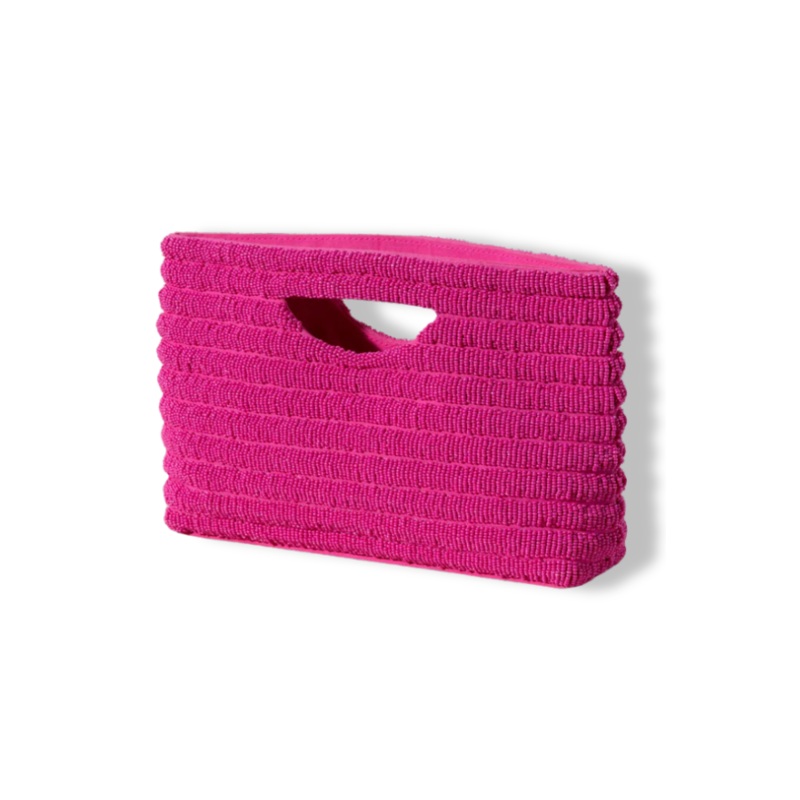 Josie Pink Beaded Clutch – FINAL SALE