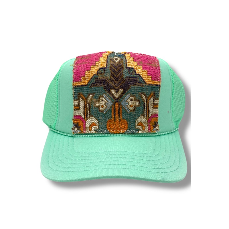 Kilim Trucker Hat – Seafoam 1