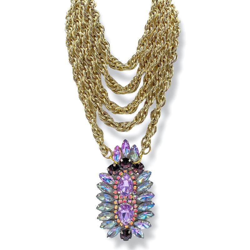 Made In The Deep South 1970s Rivoli Brooch 1960s Necklace