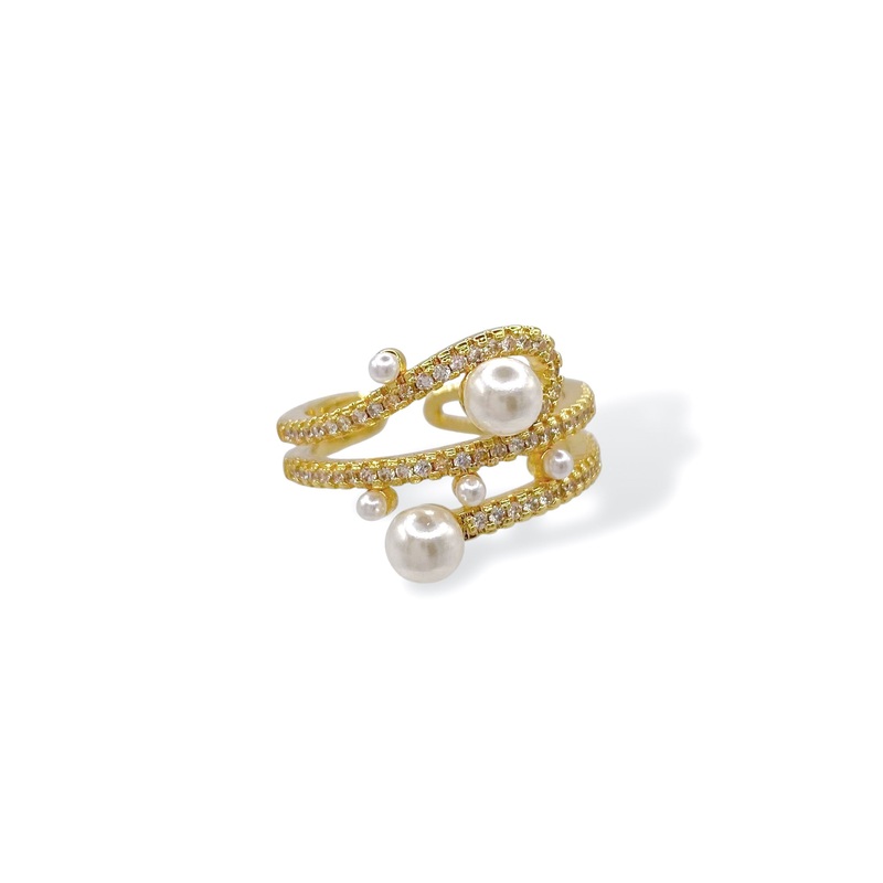 Treasure Jewels Seeing Double Pearl Ring