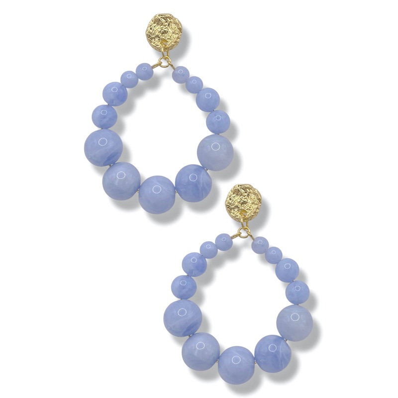 Hard To Understand Lt. Blue Earrings *Final Sale*